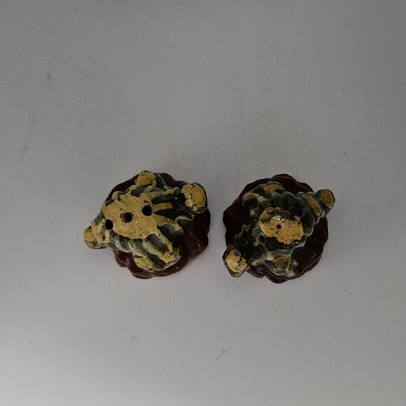 Vtg Mexico Pottery Cactus Salt Pepper Shakers Hand Painted Southwest Folk Art - Picture 5 of 6